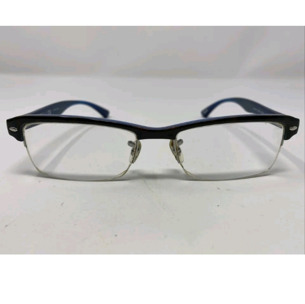 Ray-Ban Eyeglasses Frame RB 7014 5068 54-17-140 Black/Blue Half Rim unisex adult